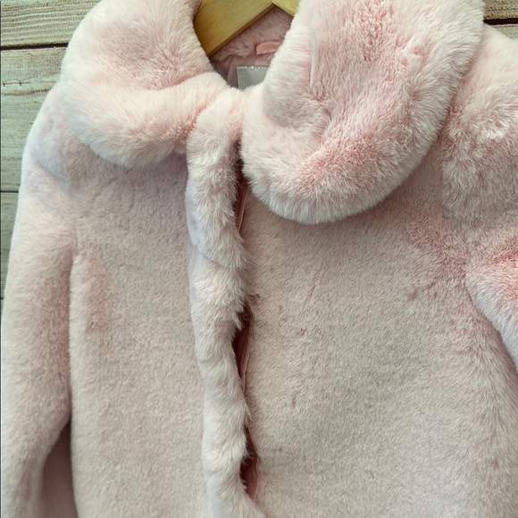 Janie and Jack Pink Faux Fur Jacket - Picture 7 of 7